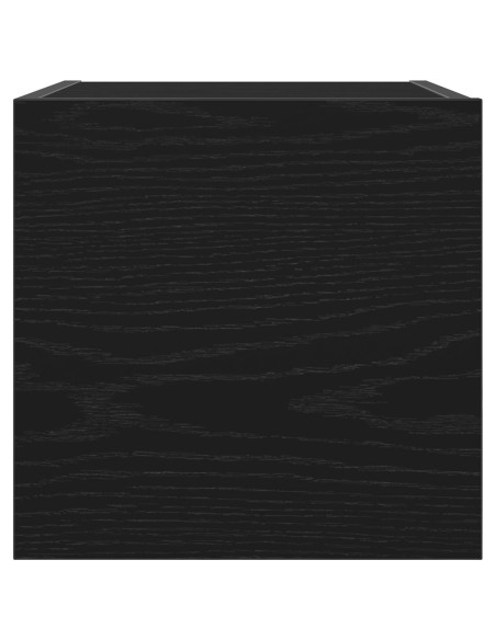 Mobile TV Rovere Nero 30,5 x 30 x 30 cm Legno multistrato