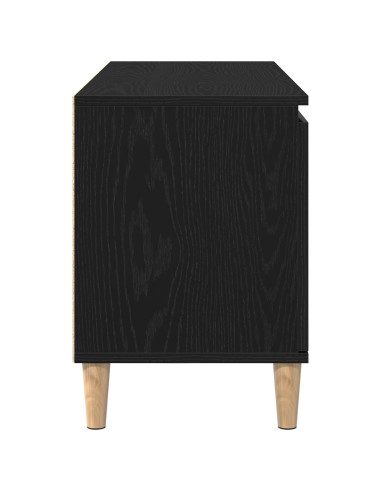 Mobile TV Rovere Nero 102 x 35 x 50 cm Legno multistrato