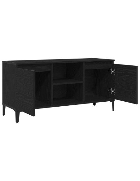 Mobile TV in Legno Ingegnerizzato Nero 102x35x50 cm