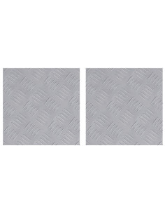 Gradini per Scale Quadrato 2 pcs Argento 30 x 30 cm Alluminio 2