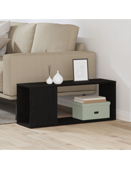 Set mobile TV Rovere Nero 80 x 24 x 32 cm Legno multistrato