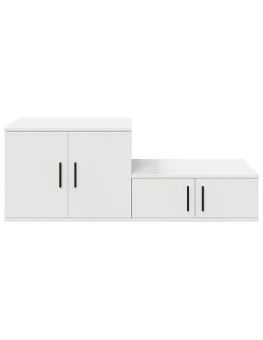 Armadio 2 pcs Bianco 108 x 41 x 40 cm Legno multistrato