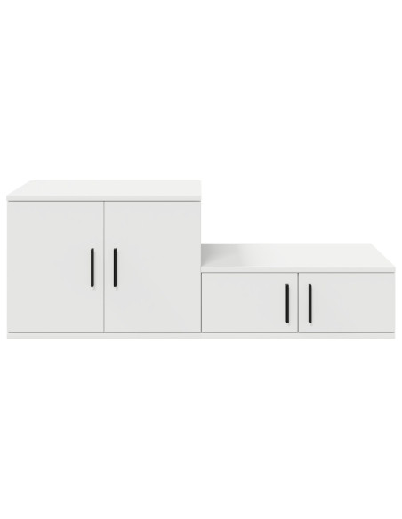 Armadio 2 pcs Bianco 108 x 41 x 40 cm Legno multistrato