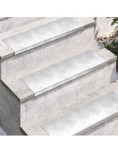 Tappeti per scale in alluminio  - set da 15, antiscivolo, 60x18 cm