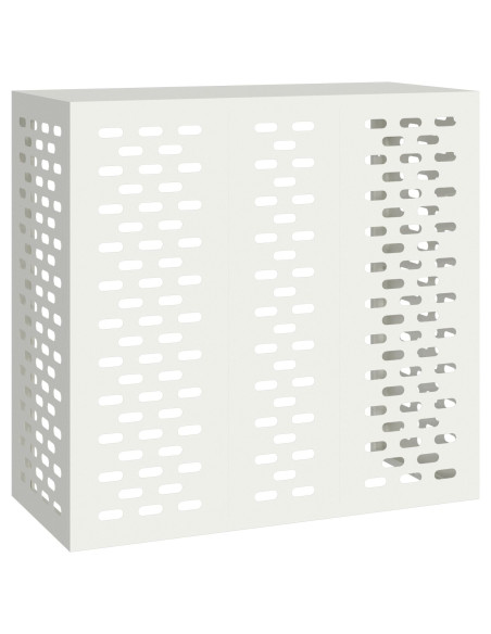 Copertura per Condizionatore  Bianca 110x50x105 cm Acciaio