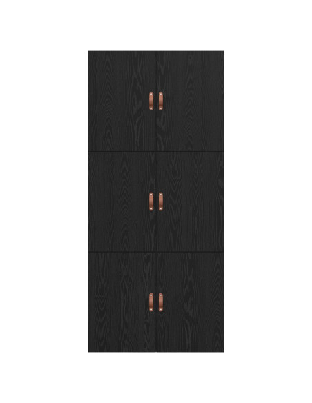 Struttura Letto  Rovere Nero Legno ingegnerizzato Singolo