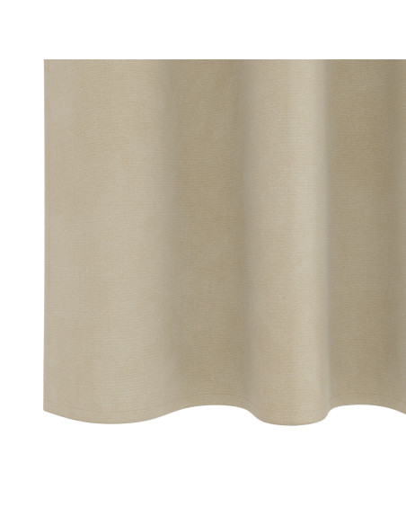 Tende Blackout  con nastro superiore 2 pezzi in velluto crema