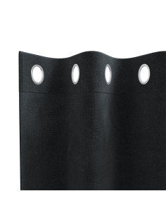 Tende oscuranti 2 pcs Nero 140 x 225 cm Velluto 2