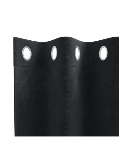 Tende oscuranti 2 pcs Nero 140 x 225 cm Velluto