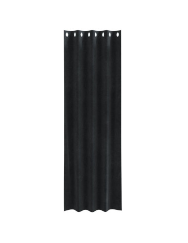 Tende oscuranti 2 pcs Nero 140 x 245 cm Velluto