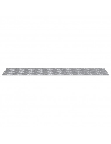 Piani di Alluminio a Scacchi 4 pz Antiscivolo 80x20 cm