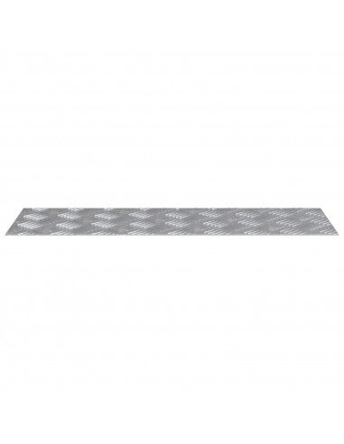 Piastra a Scacchi in Alluminio 2 pz Antiscivolo 75x25 cm