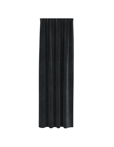 Tende oscuranti 2 pcs Nero 140 x 225 cm Velluto