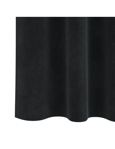 Tende oscuranti  con nastro superiore 2 pezzi in velluto nero