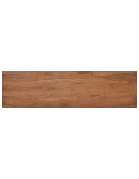 Mobile Porta TV 110x30x50 cm in Legno Massello di Teak