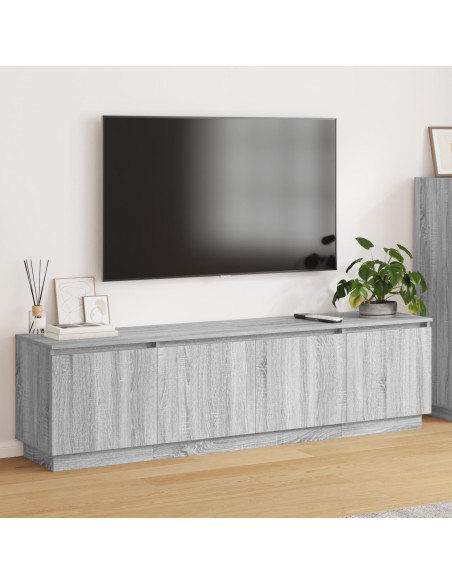 Mobile TV  con LED Grigio Sonoma 180x38x49 cm Legno ingegnerizzato