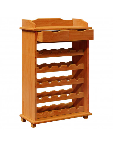 Portabottiglie 90x60x30 cm Legno Massello di Pino