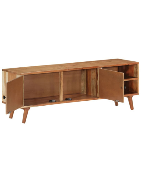 Mobile Porta TV 112x30x40 cm in Legno Massello di Acacia