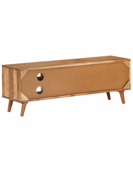 Mobile Porta TV 112x30x40 cm in Legno Massello di Acacia