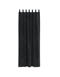 Tende oscuranti 2 pcs Nero 140 x 225 cm Velluto 2