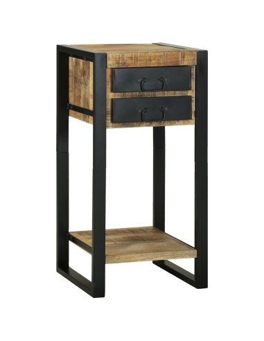 Tavolino Marrone 40 x 40 x 80 cm Legno di mango massello