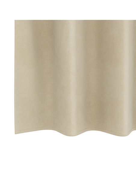 Tende oscuranti  con occhielli 2 pezzi in velluto crema