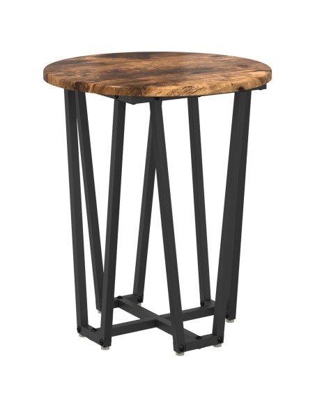 Set tavolini 2 pcs Rovere Affumicato e Nero