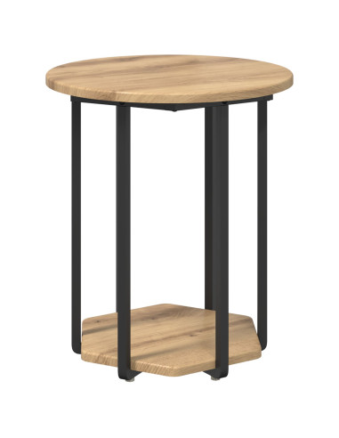 Set tavolini con lo scaffale 2 pcs Marrone