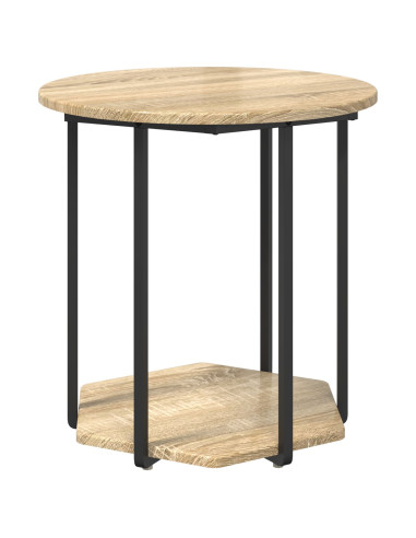 Set tavolini con lo scaffale 2 pcs Marrone