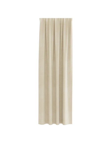 Tende oscuranti  con nastro superiore 2 pz in velluto crema