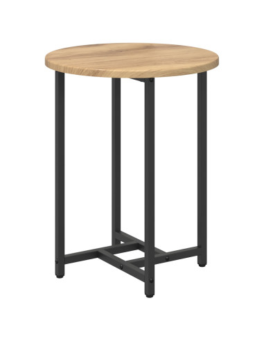 Set tavolini 2 pcs Rovere Artigianale e Nero