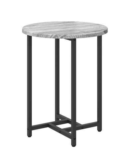 Set tavolini 2 pcs Grigio Sonoma e Nero