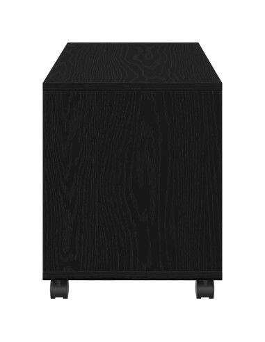 Tavolino Rovere Nero 72 x 33 x 42,5 cm Legno multistrato