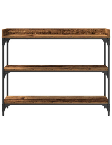 Tavolo Consolle con lo scaffale Legno vecchio 100 x 30 x 80 cm