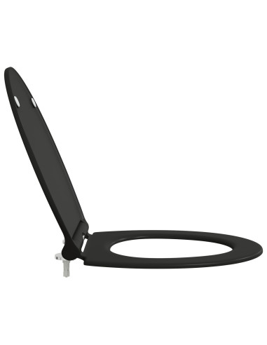 Sedile del WC Nero 47 x 37,5 x 3,8 cm Duroplast