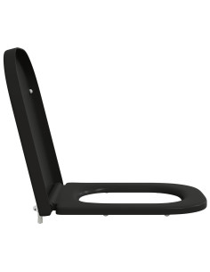 Sedile del WC Nero 47,5 x 35 x 3,6 cm Duroplast
