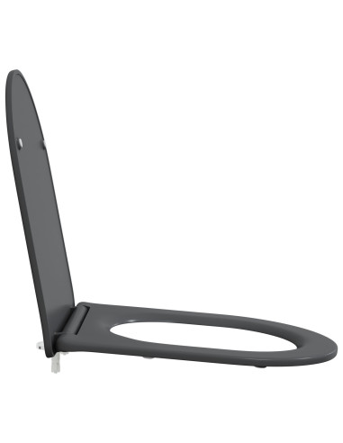 Sedile del WC Antracite 47 x 36 x 3,4 cm Duroplast