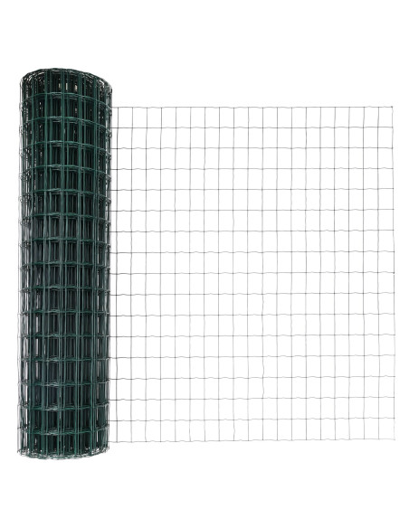 Recinzione  Euro con 5 Pali U Verde 1,2x10 m Acciaio