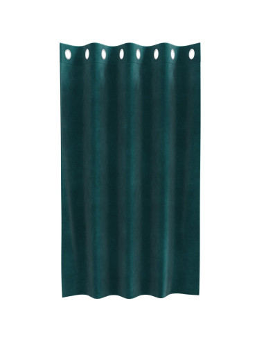 Tende oscuranti 2 pcs Verde Scuro 140 x 140 cm Velluto