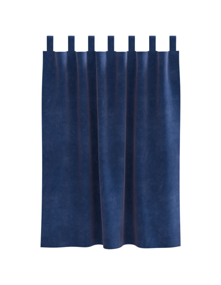 Tende Blackout  con anelli di sospensione 2 pezzi Blu scuro in velluto