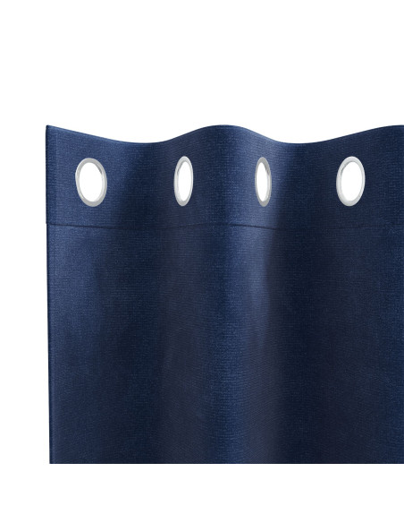 Tende oscuranti 2 pcs Blu Scuro 140 x 225 cm Velluto