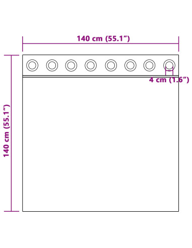 Tende oscuranti 2 pcs Blu Scuro 140 x 140 cm Velluto