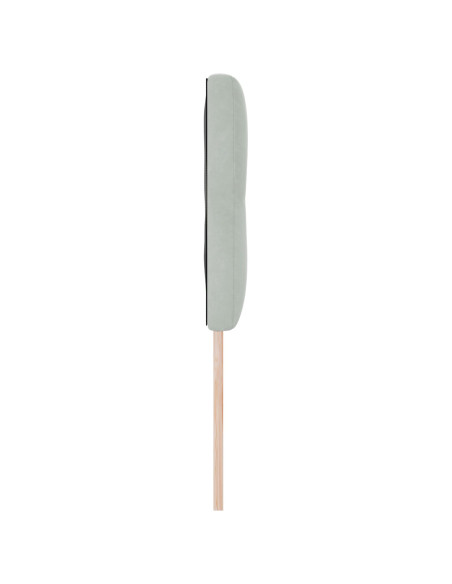 Testiera  Imbottita Grigia Chiara 140 cm in Velluto