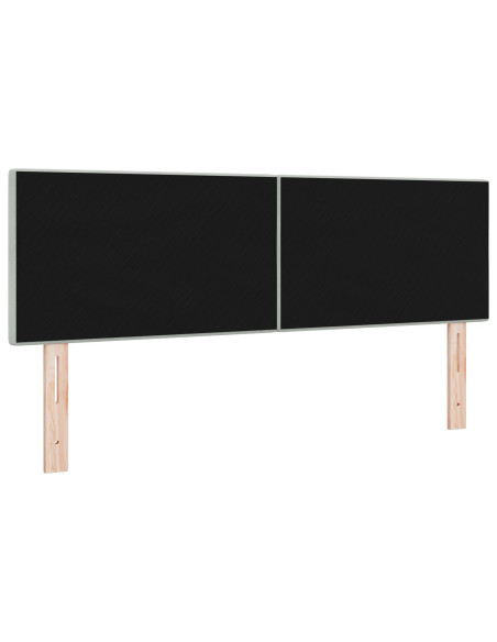 Testiera  Imbottita Grigia Chiara 140 cm in Velluto