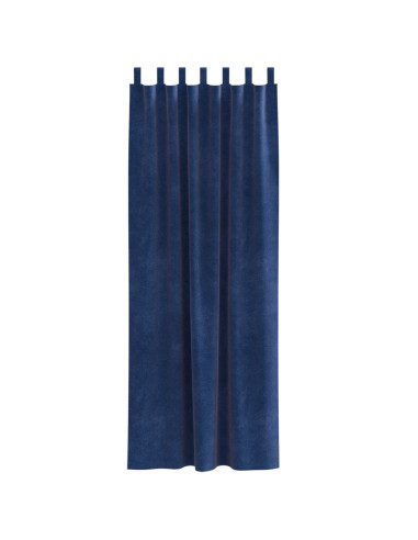 Tende oscuranti 2 pcs Blu Scuro 140 x 225 cm Velluto