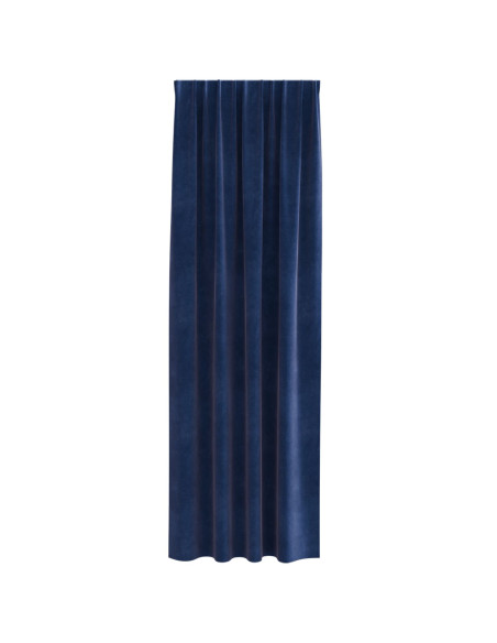 Tende Blackout  con nastro superiore 2 pezzi in velluto blu scuro