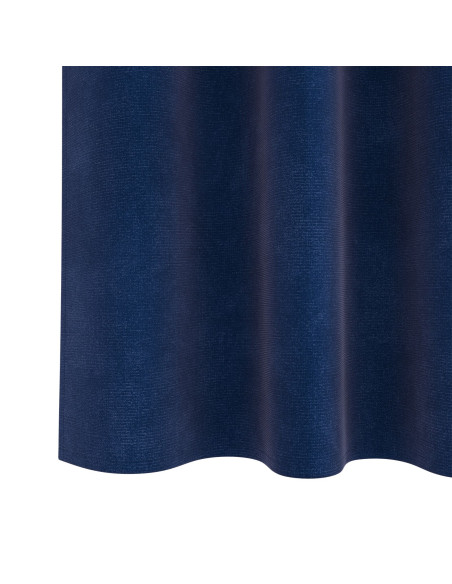 Tende Oscuranti  con Nastro superiore 2 pezzi Blu scuro in Velluto