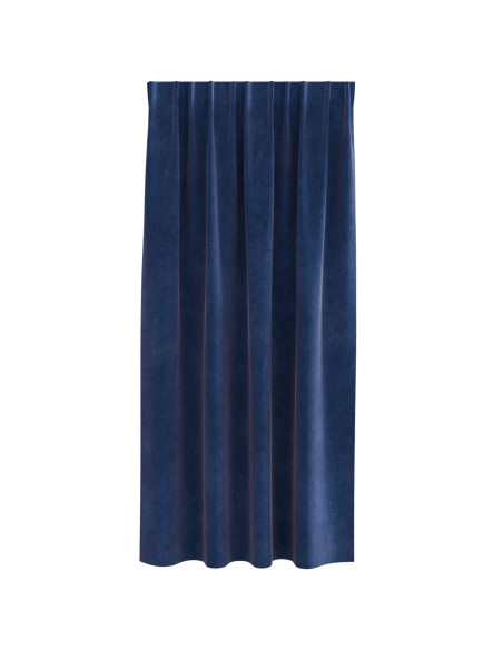 Tende oscuranti  con nastro superiore 2 pcs Blu scuro in velluto