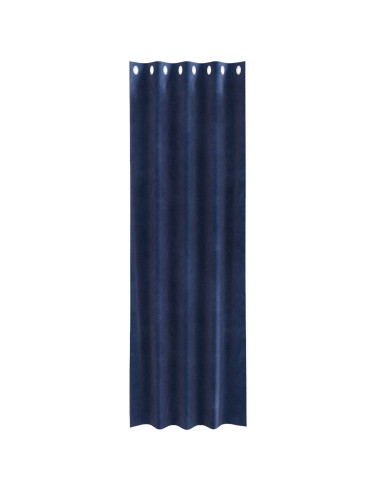 Tende oscuranti 2 pcs Blu Scuro 140 x 245 cm Velluto