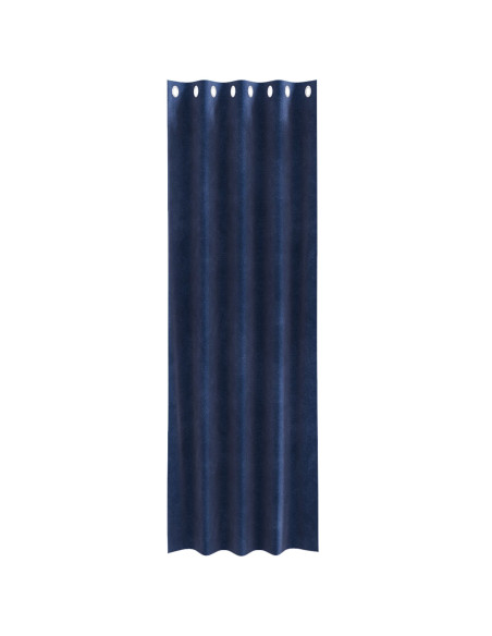 Tende oscuranti 2 pcs Blu Scuro 140 x 245 cm Velluto
